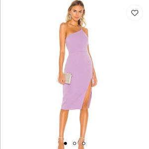 x REVOLVE Lazo Midi Dress in Lilac Purple